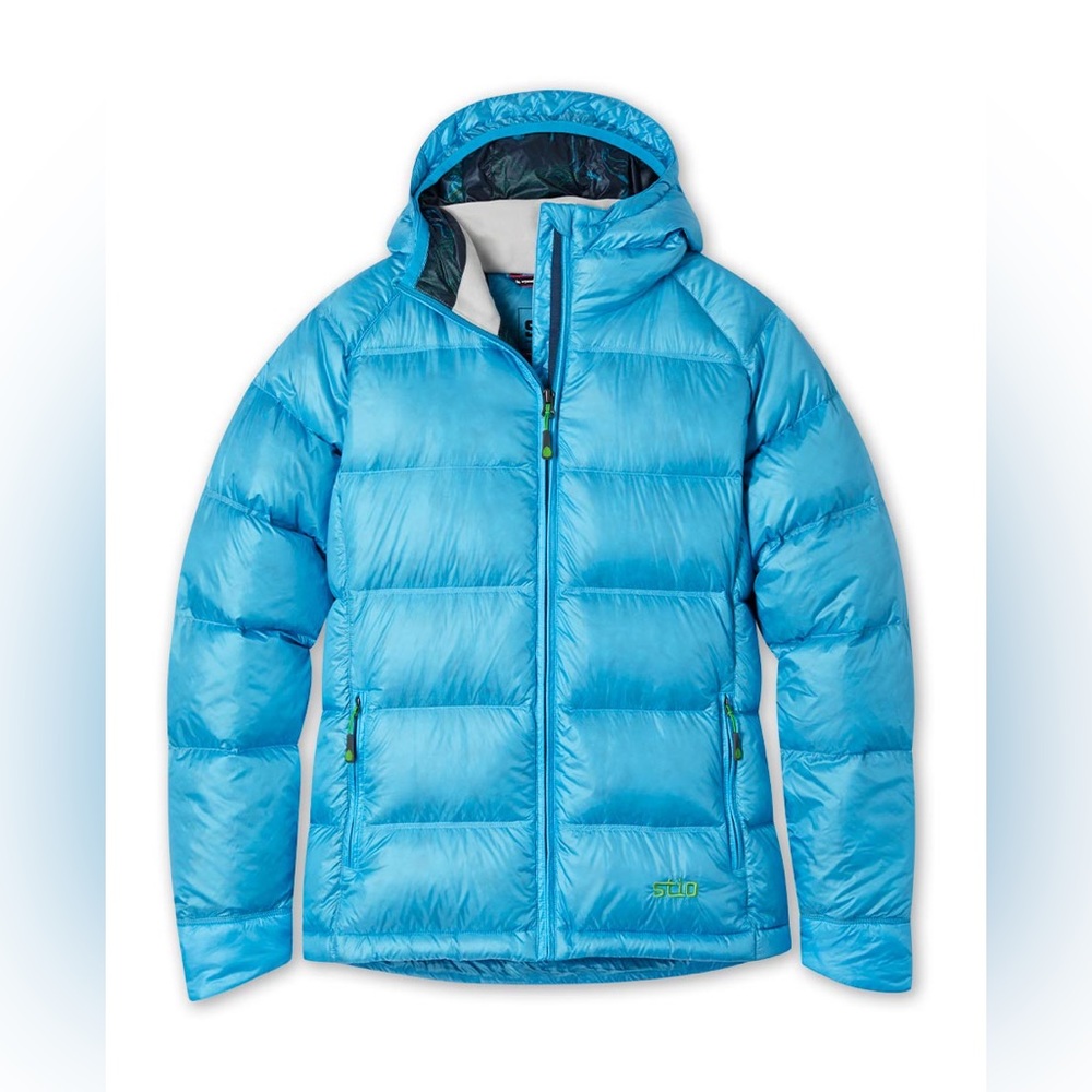 Stio Women's Light Blue Hooded Puffer Jacket
